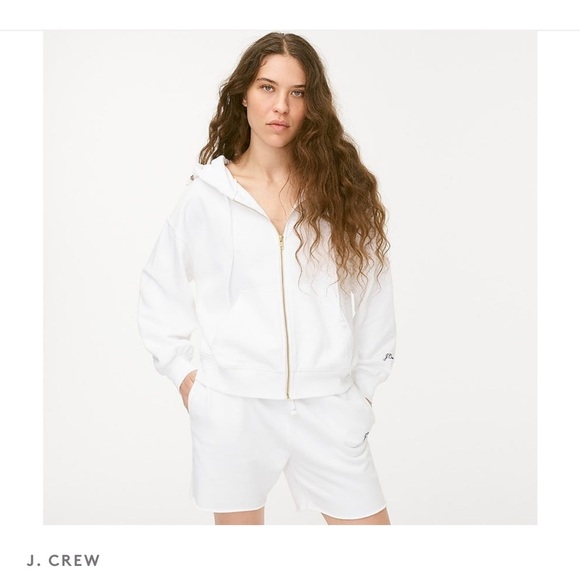 J. Crew University terry zip-up hoodie with logo embroidery
Item AY442 - Picture 1 of 12